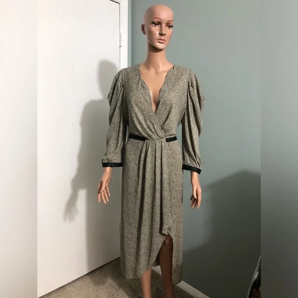 BCBGMaxAzria Dresses Bcbg Maxazria Leopard Print Long Sleeve